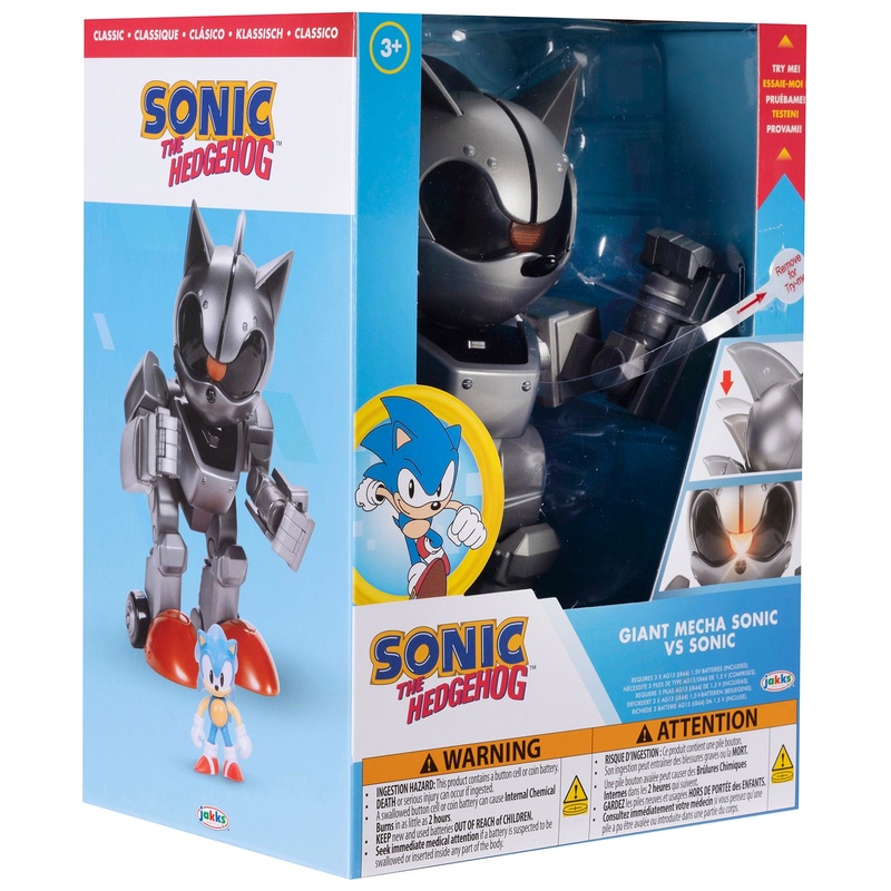 Sonic the Hedgehog 20cm Giant Mecha Sonic vs Sonic Feature Figure Pack 4 Sonic the Hedgehog 20cm Giant Mecha Sonic vs Sonic Feature Figure Pack