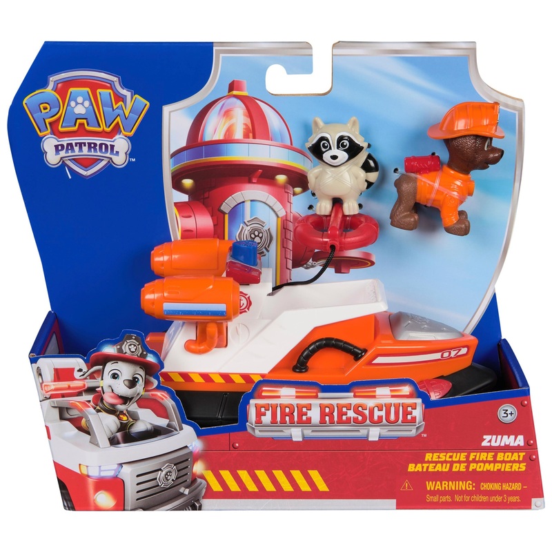 PAW Patrol Fire Rescue Vehicle Zuma with Rescue Fire Boat 7 PAW Patrol Fire Rescue Vehicle Zuma with Rescue Fire Boat