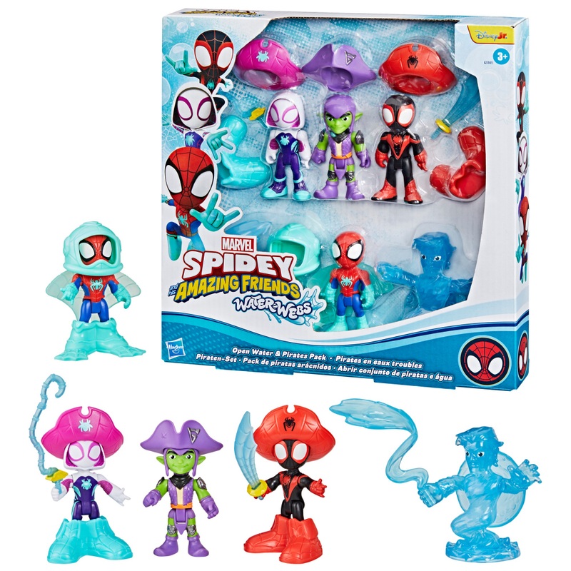 Marvel Spidey and His Amazing Friends Water-Webs Open Water and Pirates Pack
