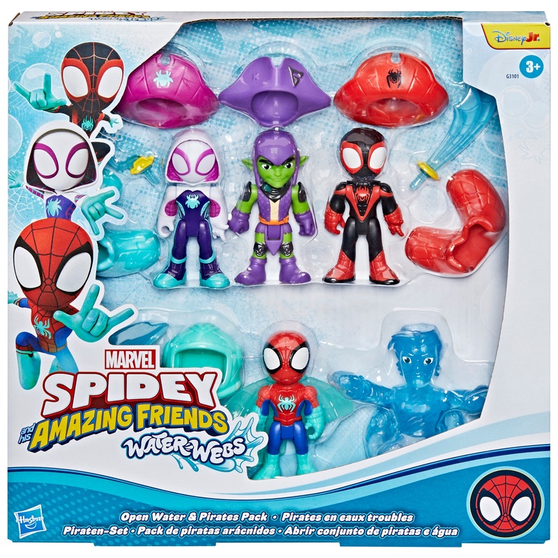 Marvel Spidey and His Amazing Friends Water-Webs Open Water and Pirates Pack