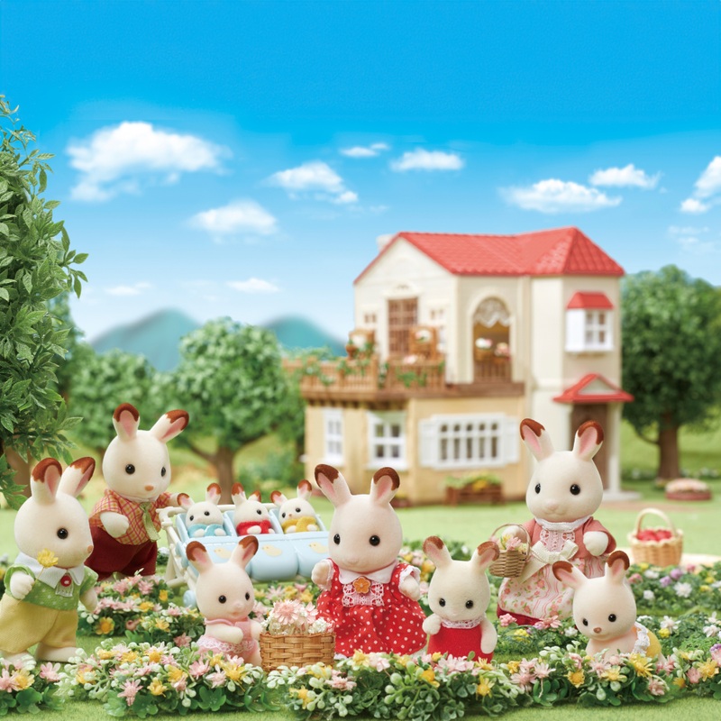 Sylvanian Families Chocolate Rabbit Family