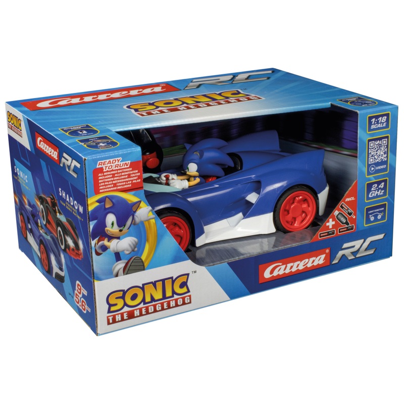 Carrera Sonic the Hedgehog Remote Control Car 1:18 Scale 8 Carrera Sonic the Hedgehog Remote Control Car 1:18 Scale