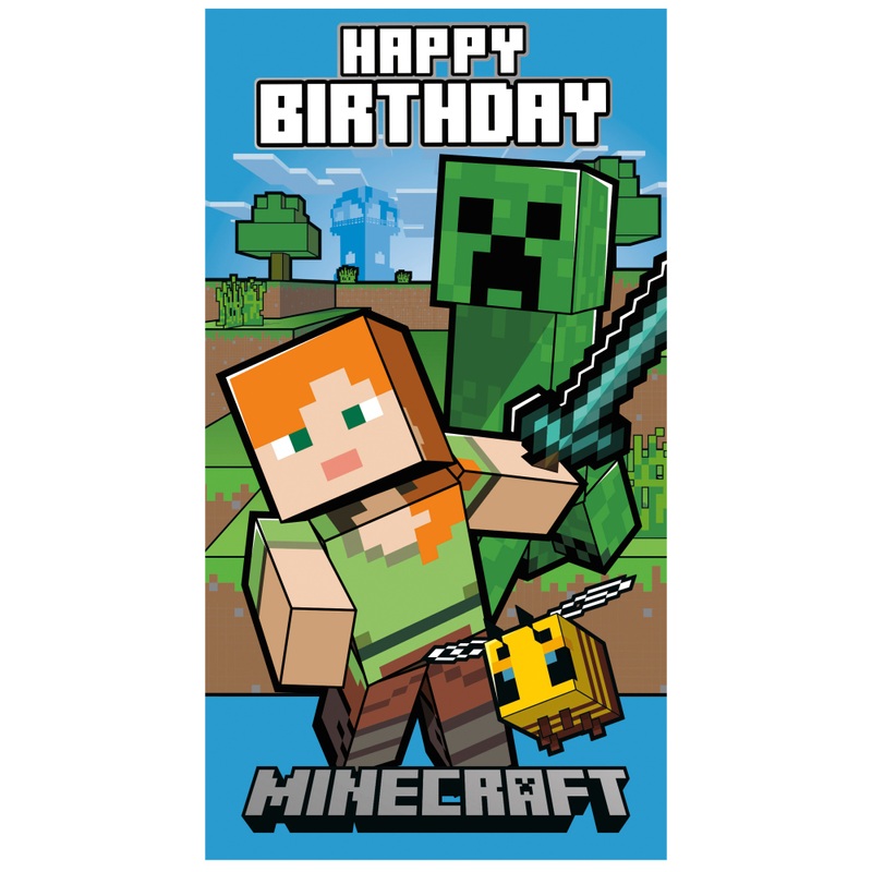 Minecraft Birthday Card (No Age)