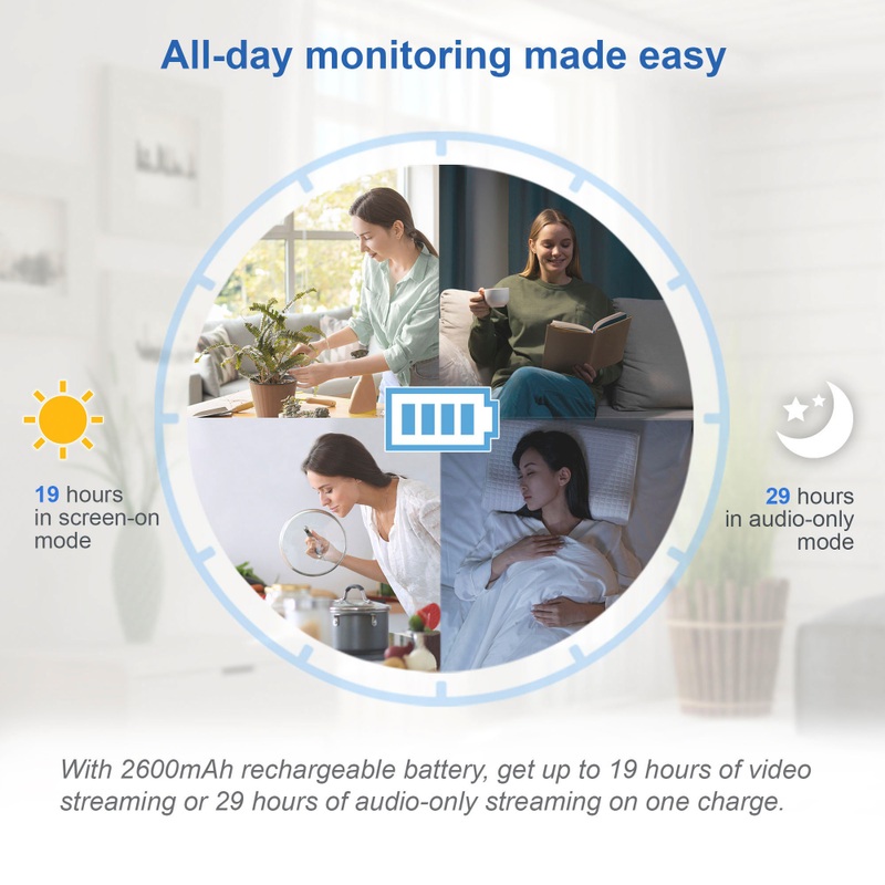 VTech VM3258 Night Light Video Baby Monitor with 2.8 Inch Screen