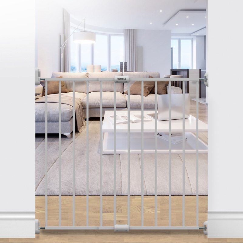 Noma Wall Fix Extending Stair Gate White