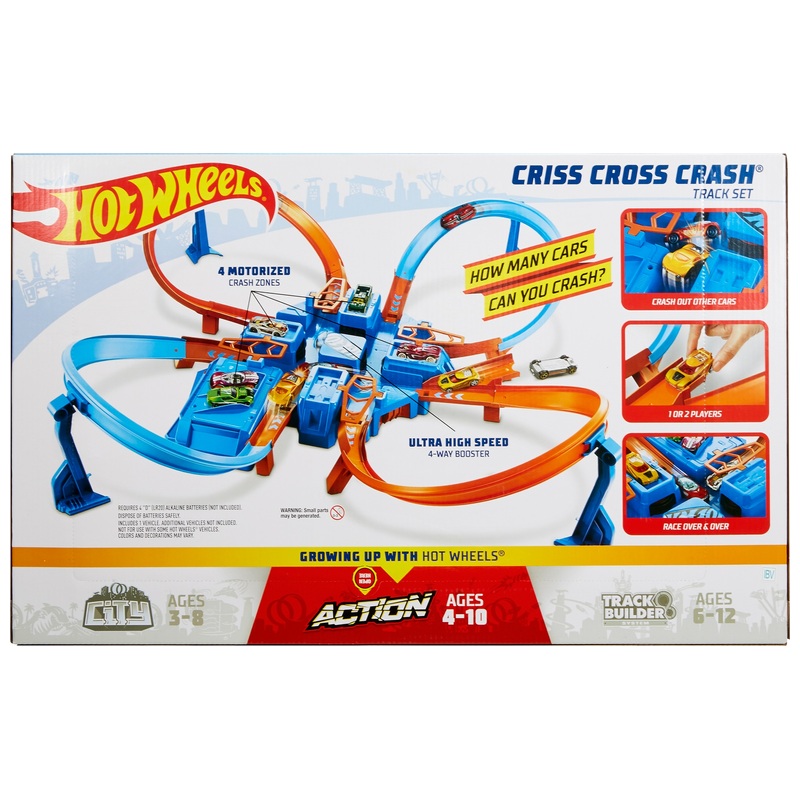 Hot Wheels Action Criss Cross Crash Playset 8 Hot Wheels Action Criss Cross Crash Playset