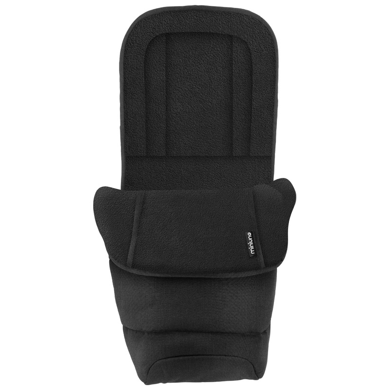 miniuno Universal Baby Footmuff with Hand Warmers Black