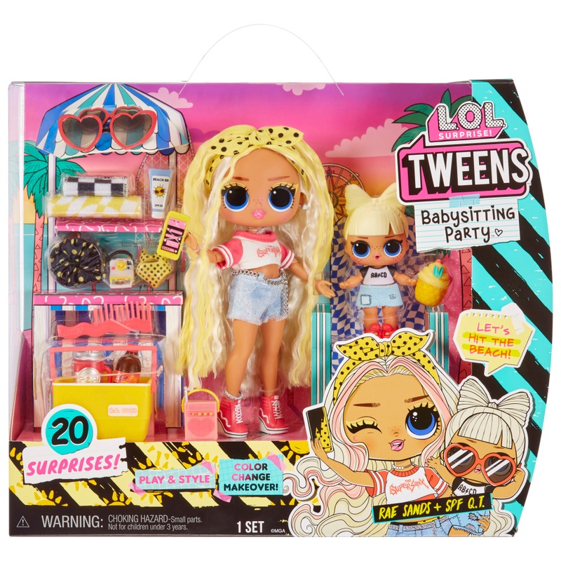 L.O.L. Surprise! Tweens Babysitting Party Dolls Rae Sands and SPF Q.T.