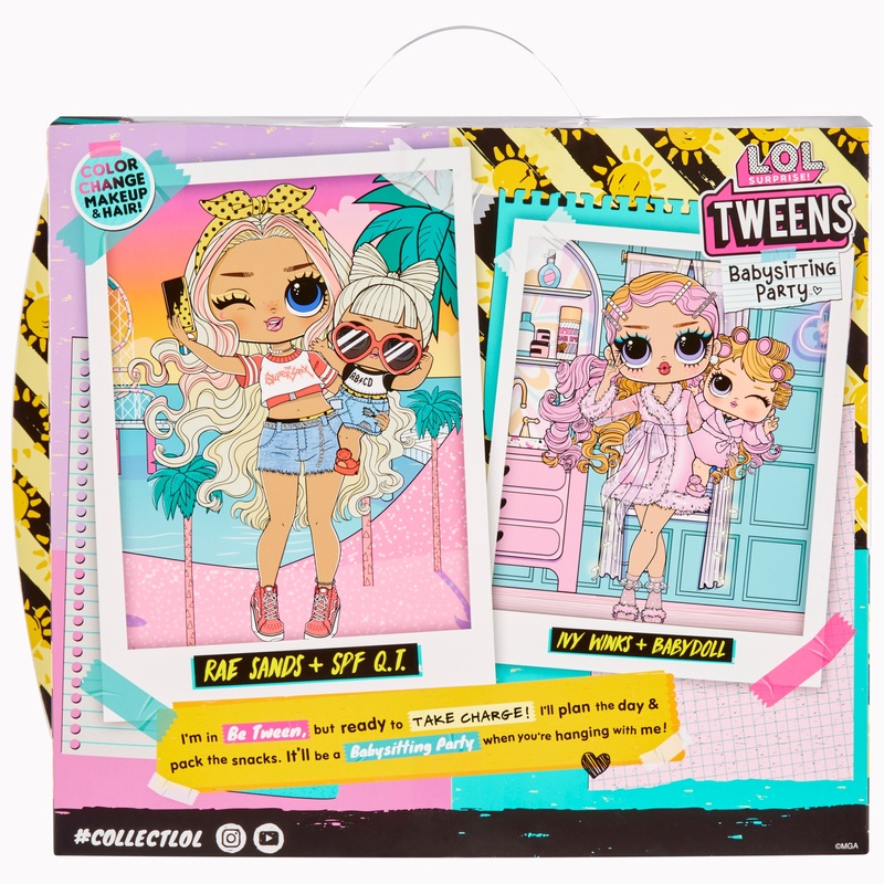 L.O.L. Surprise! Tweens Babysitting Party Dolls Rae Sands and SPF Q.T. 8 L.O.L. Surprise! Tweens Babysitting Party Dolls Rae Sands and SPF Q.T.