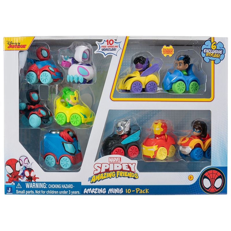 Spidey and His Amazing Friends Amazing Minis Cars 5cm 10 Pack 8 Spidey and His Amazing Friends Amazing Minis Cars 5cm 10 Pack