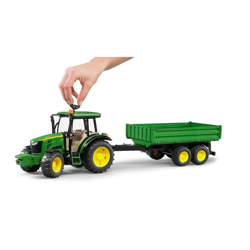 Bruder 1:16 John Deere 5115M Tractor with Tipping Trailer