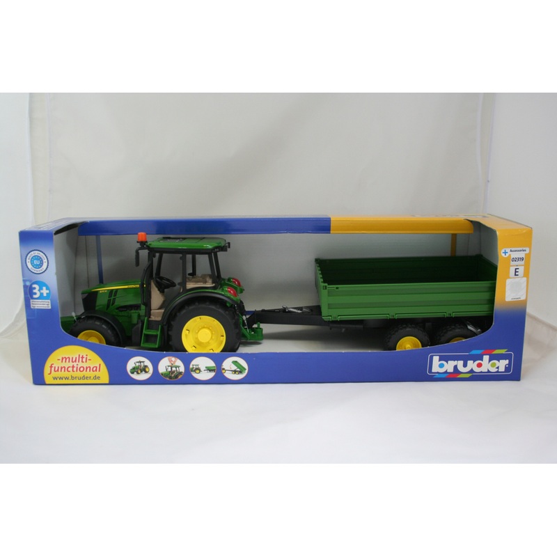 Bruder 1:16 John Deere 5115M Tractor with Tipping Trailer