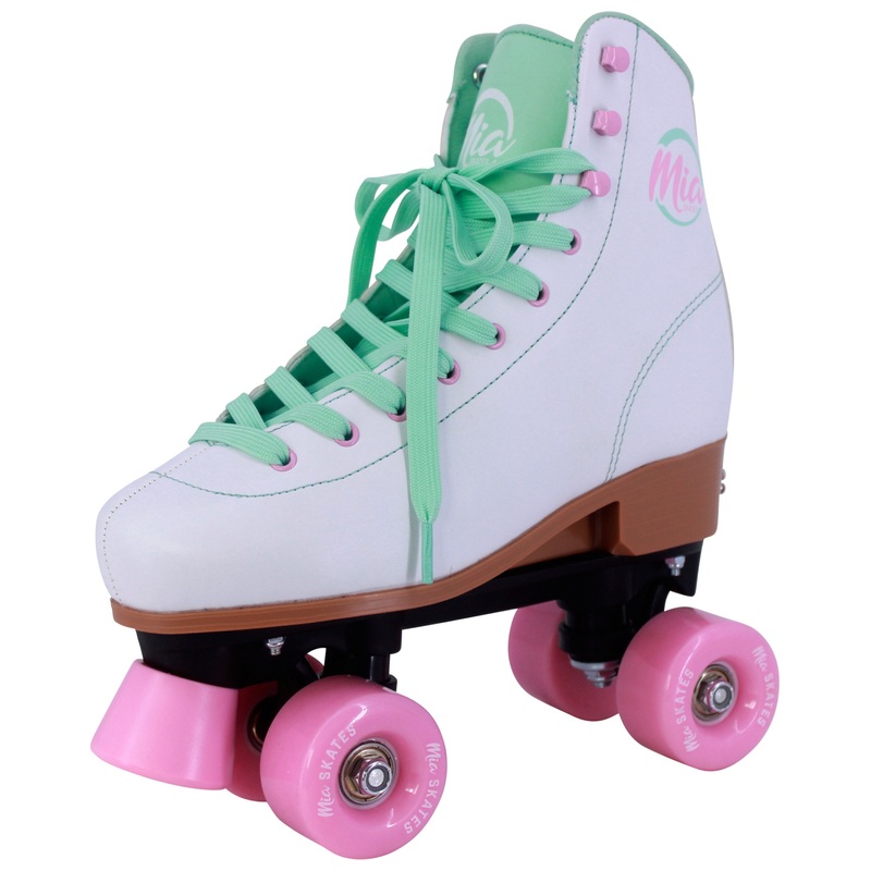 Mia Retro Roller Skates White UK Size 3 - 5