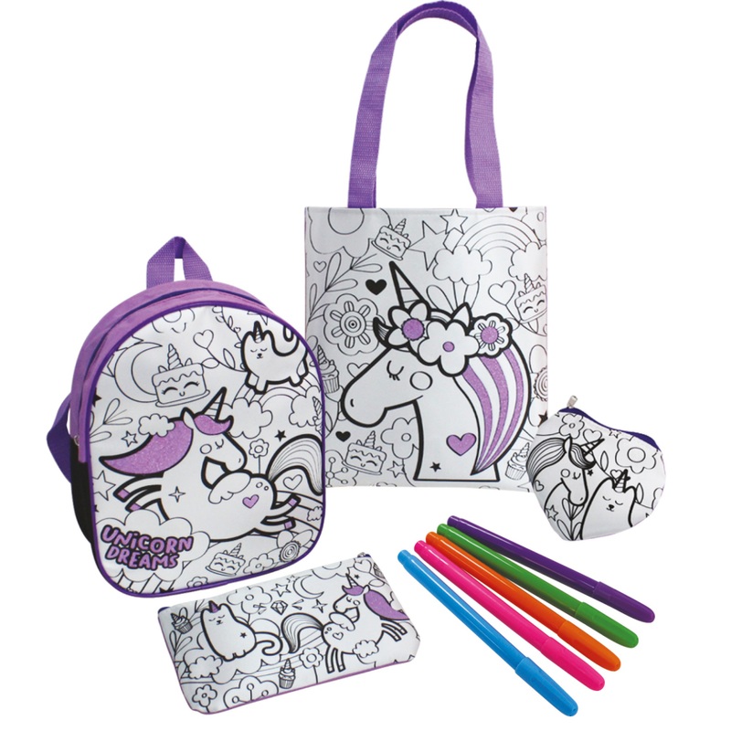 Colour Your Own Kit Unicorn Backpack