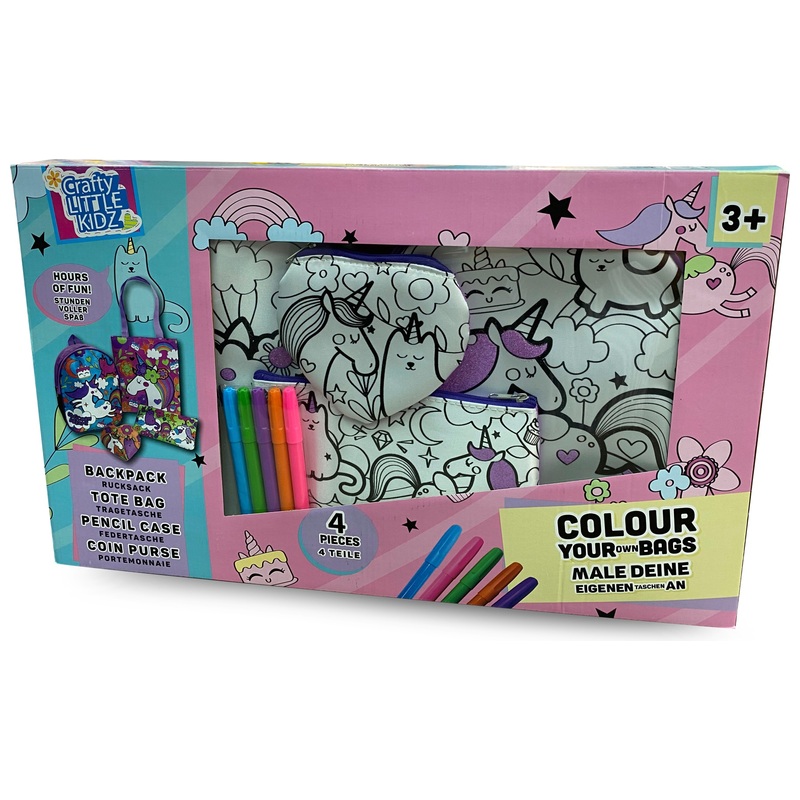 Colour Your Own Kit Unicorn Backpack 2 Colour Your Own Kit Unicorn Backpack