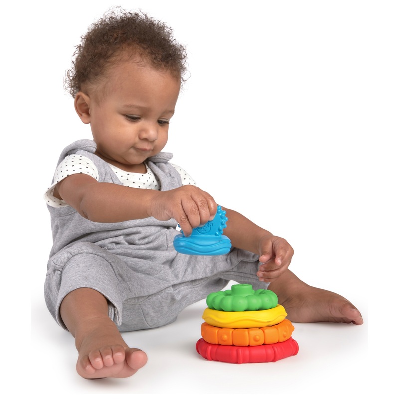 Baby Einstein Stack & Teethe Textured Teething Toys Set