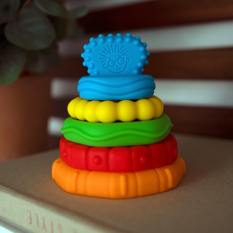 Baby Einstein Stack & Teethe Textured Teething Toys Set