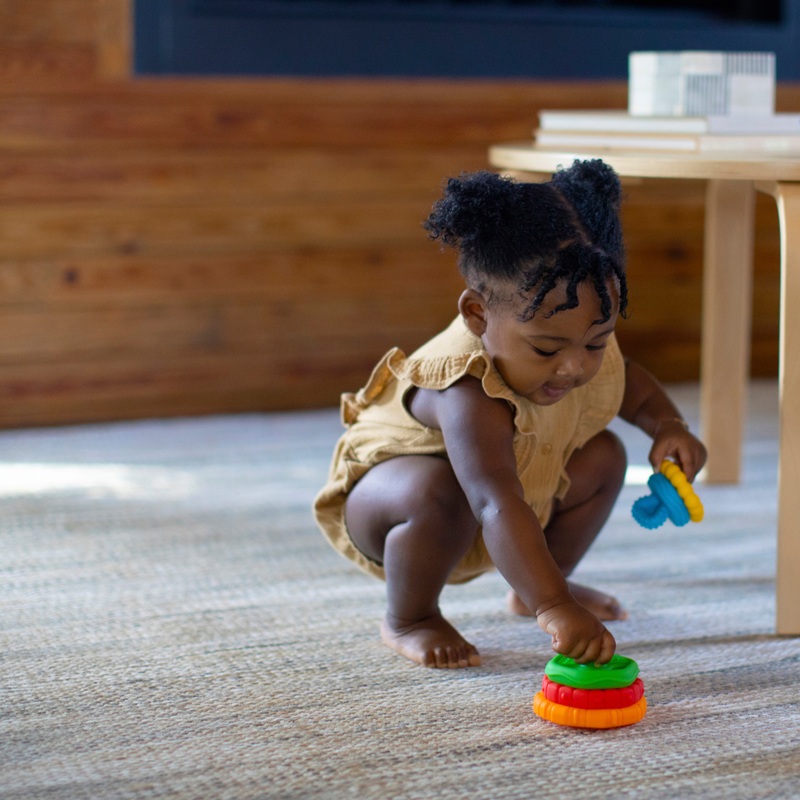 Baby Einstein Stack & Teethe Textured Teething Toys Set