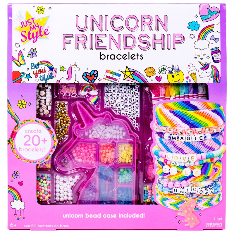 Just My Style Bracelet Making Kit Unicorn Friendship Case