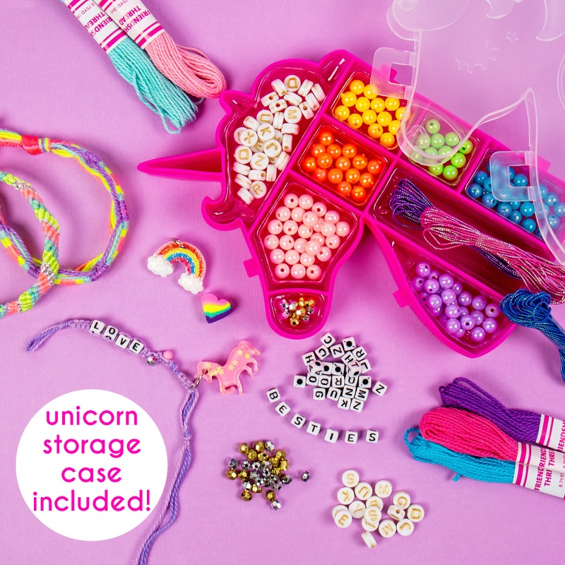 Just My Style Bracelet Making Kit Unicorn Friendship Case
