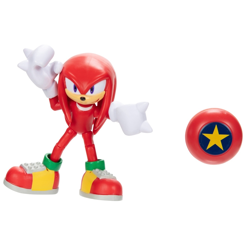 Sonic the Hedgehog Action Figures Knuckles with Star Spring 10cm