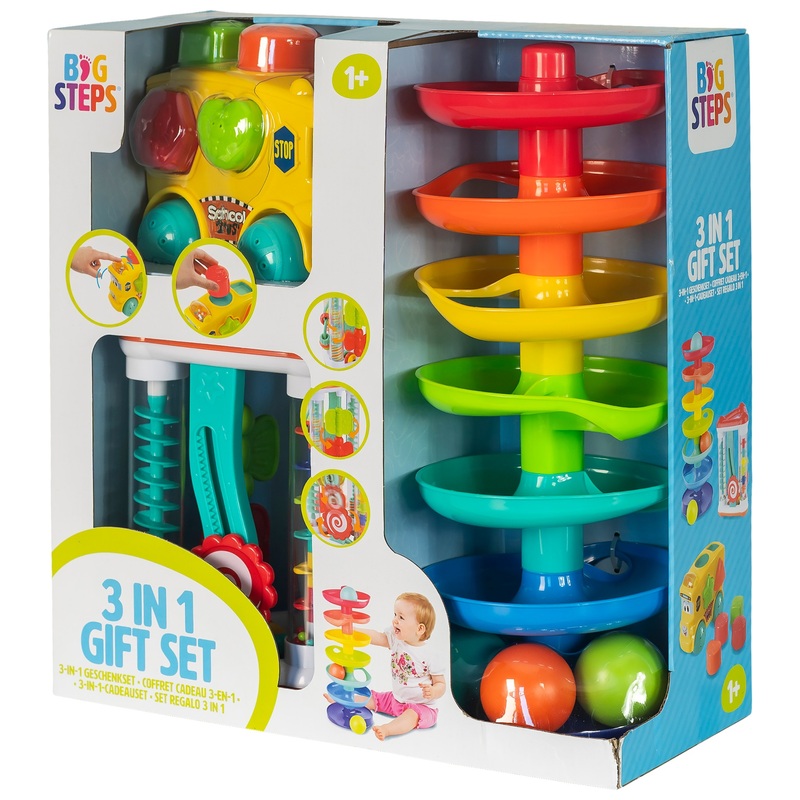 Big Steps 3-in-1 Activity Toys Gift Set 8 Big Steps 3-in-1 Activity Toys Gift Set