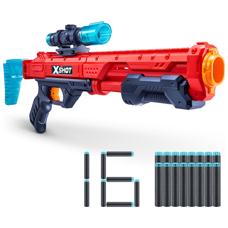 XSHOT by ZURU Excel Hawk Eye Blaster with 16 Darts
