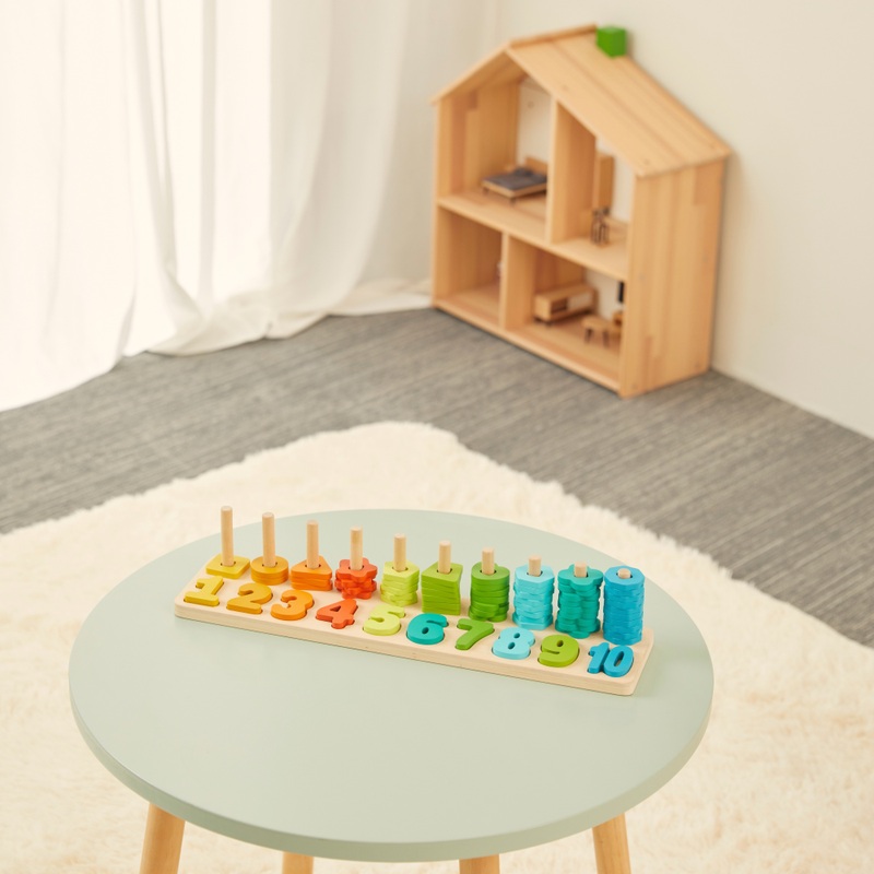 Squirrel Play Wooden Counting Shape Sorter 65 Pieces 6 Squirrel Play Wooden Counting Shape Sorter 65 Pieces
