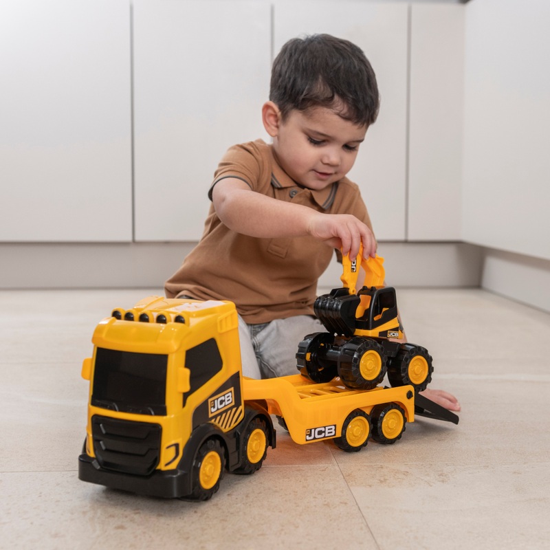 Teamsterz JCB Mega Transporter & Excavator 2 Pack 2 Teamsterz JCB Mega Transporter & Excavator 2 Pack
