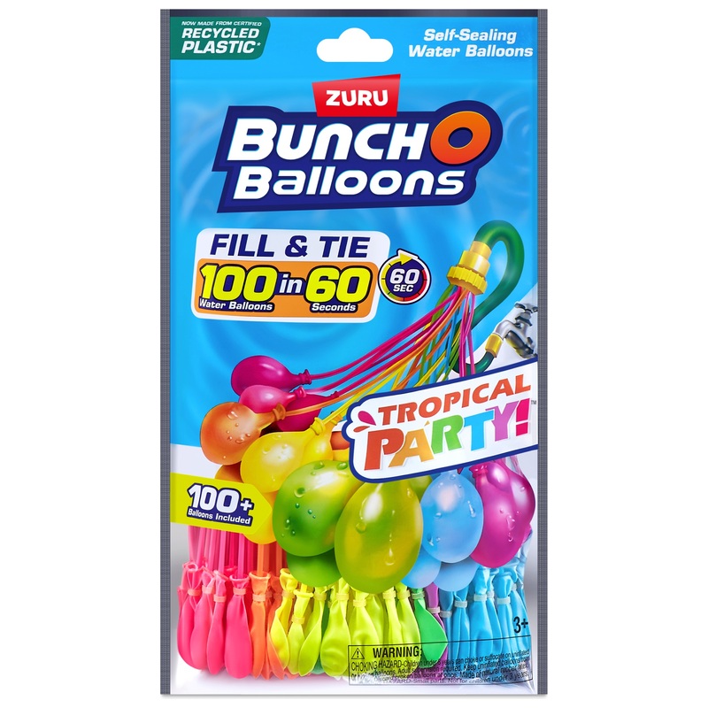 Bunch O Balloons by ZURU Tropical Party Water Balloons 3 Pack (100+ Balloons)