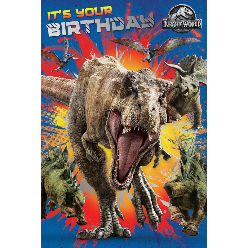 Jurassic World Birthday Card (No Age)