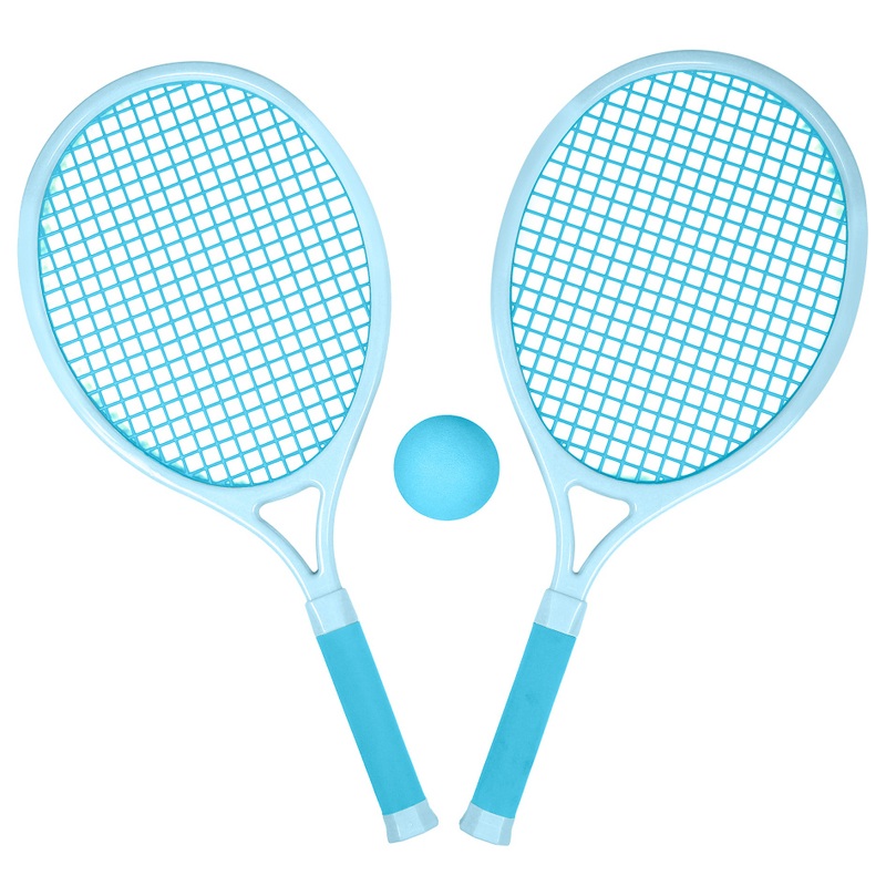 Tennis Rackets and Ball Set Blue