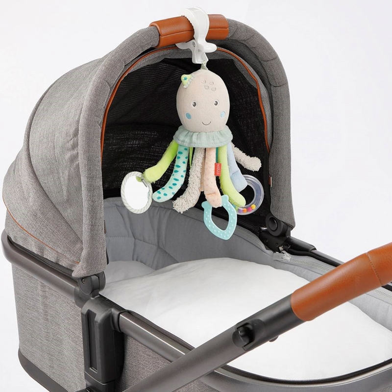 Fehn Toys Children of the Sea Octopus Teething Stroller Toy