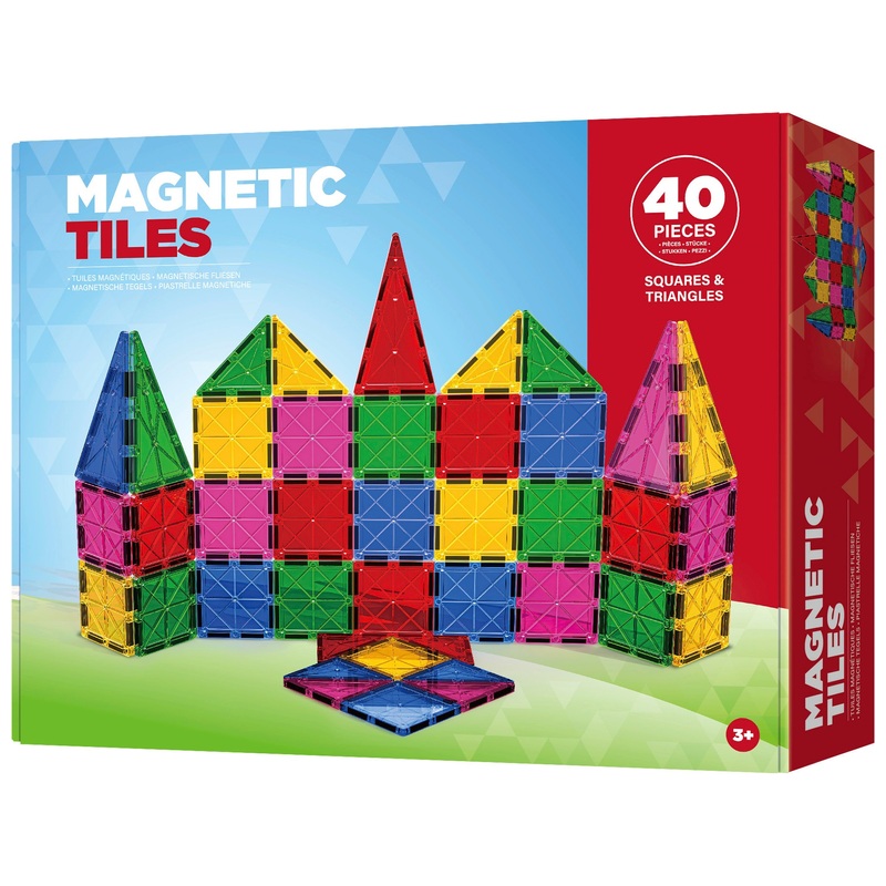 Magnetic Tiles 40-Piece Building Set