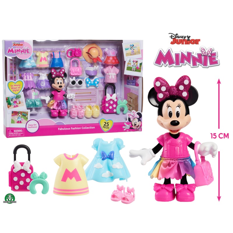 Disney Junior Minnie Mouse Mini Figure Fabulous Fashion Collection 25 Piece Set