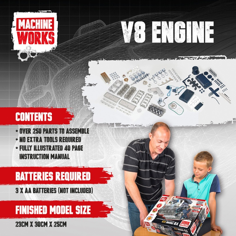 Machine Works V8 Engine Model 250 Pieces 8 Machine Works V8 Engine Model 250 Pieces
