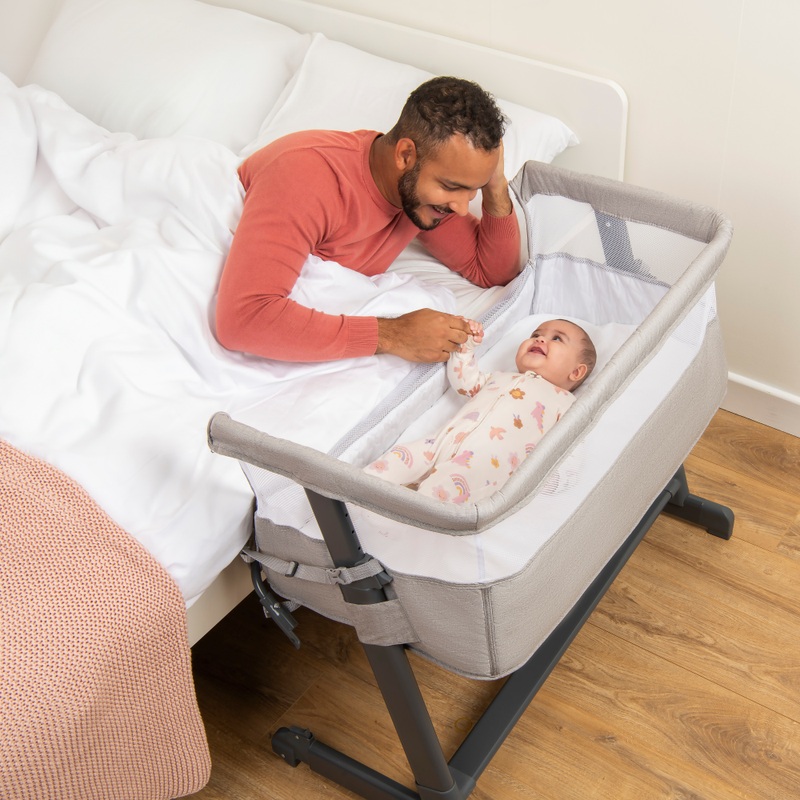 Nested Cozi Sleeper Bedside Crib