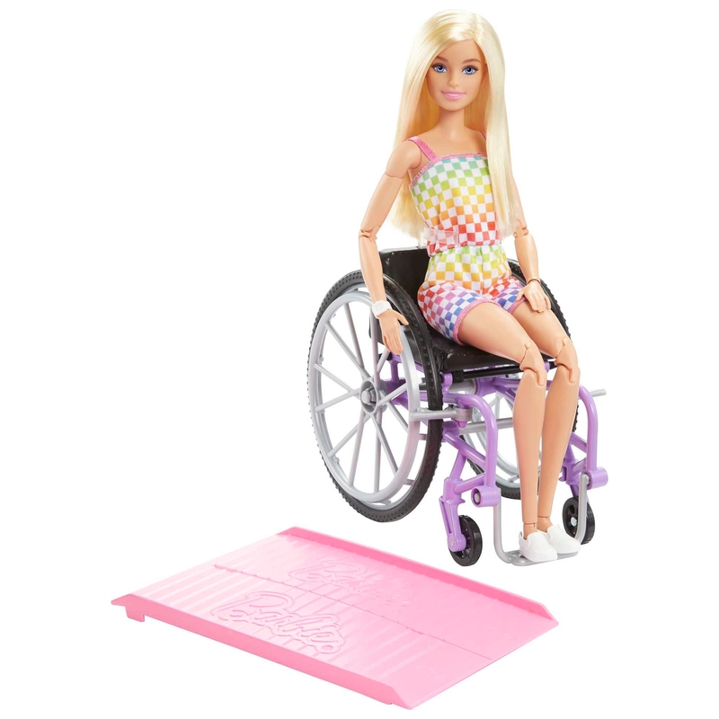 Barbie Doll with Wheelchair and Ramp Blonde