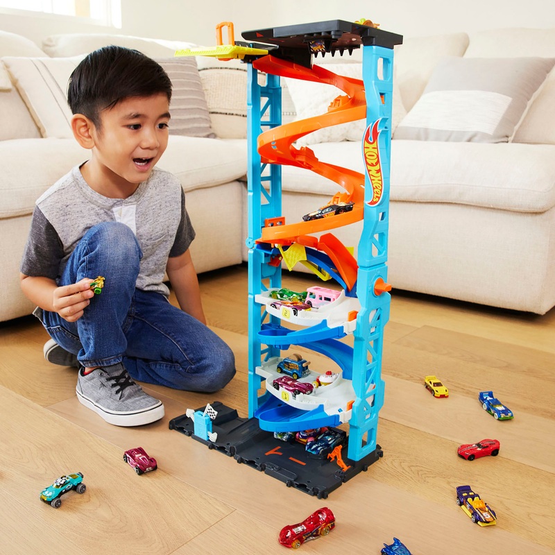 Hot Wheels City Transforming Race Tower Playset