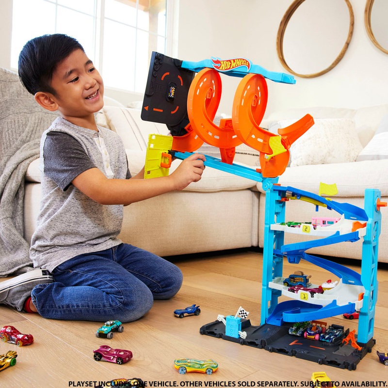 Hot Wheels City Transforming Race Tower Playset