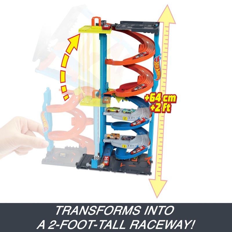 Hot Wheels City Transforming Race Tower Playset 4 Hot Wheels City Transforming Race Tower Playset