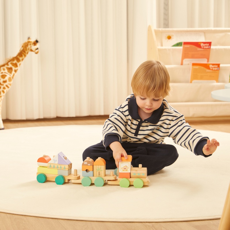 Squirrel Play Wooden Stack 'n' Go Safari Train