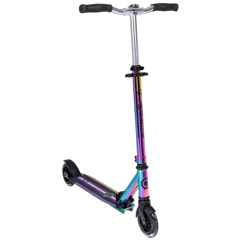 Globber Flow Element Lights Folding Scooter Neo Chrome