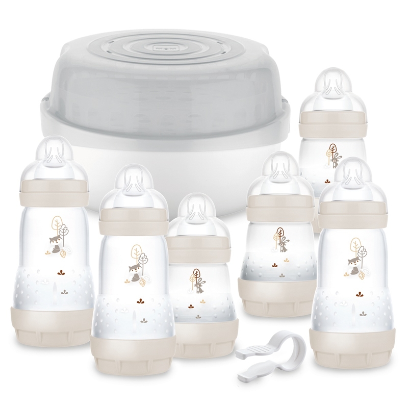 MAM Easy Start Microwave Steam Steriliser and Anti-Colic Baby Bottles Set 7 MAM Easy Start Microwave Steam Steriliser and Anti-Colic Baby Bottles Set