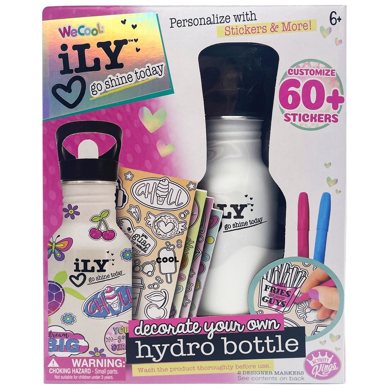 ILY Decorate Your Own Hydro Water Bottle Set