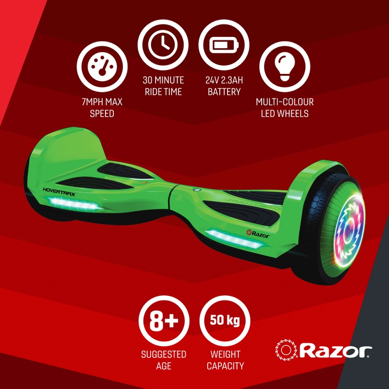 Razor Hovertrax Brights Self-Balancing Hoverboard Green