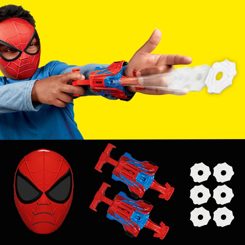 Marvel Spider-Man Web Slinging Armour Set with Mask and Blasters 6 Marvel Spider-Man Web Slinging Armour Set with Mask and Blasters
