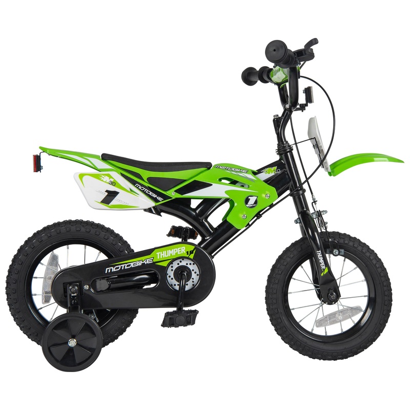 12 Inch Moto X Motocross-Style Bike Green