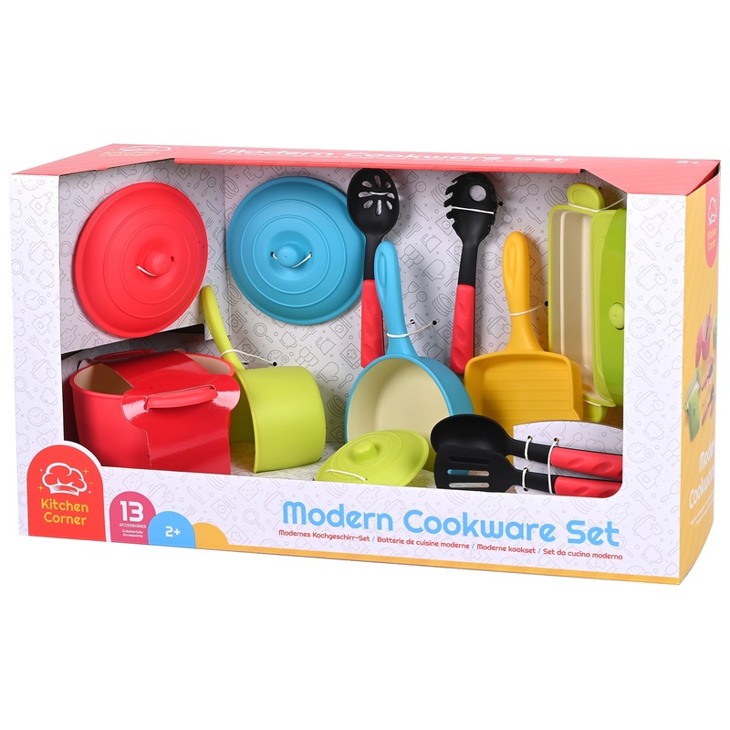 Kitchen Corner Modern Cookware Set 13 Pieces 8 Kitchen Corner Modern Cookware Set 13 Pieces