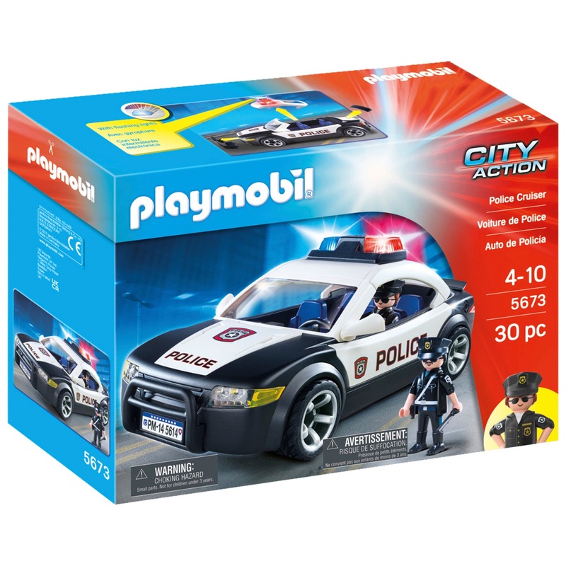 Playmobil City Action 5673 Police Cruiser 30 Piece Set